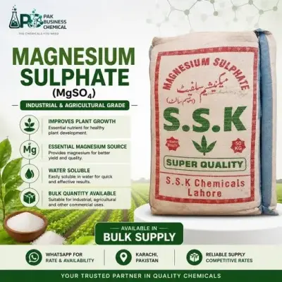 Magnesium Sulphate (MgSO₄) available for industrial and agricultural applications.