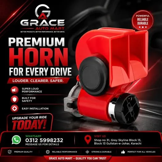 🚗 Make Your Car Heard with a Powerful Snail Horn! 🔊 For Sale in Gulistan-e-Jauhar Block 13 | Karachi Ads - photo 1