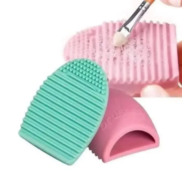 Makeup Brushes Cleaning Egg Shape Pad - photo 1