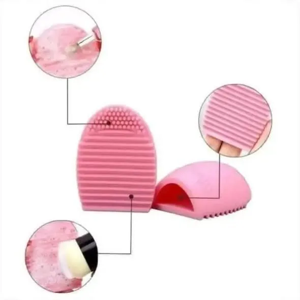 Makeup Brushes Cleaning Egg Shape Pad - photo 2