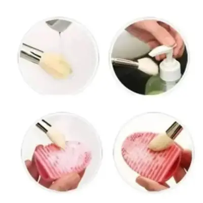 Makeup Brushes Cleaning Egg Shape Pad - photo 3