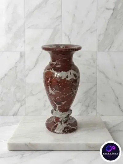 Marble vases for decoration Red zebra marble vases | Vases for flowers, gifts, decor items