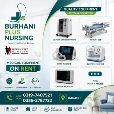 🩺 Medical Equipment on Rent in Shahrah-e-Pakistan | Karachi Ads