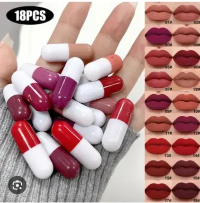 MINI 18 PCS CAPSULE LIPSTICK SET For Sale in Gulistan-e-Jauhar | Karachi Ads - photo 2