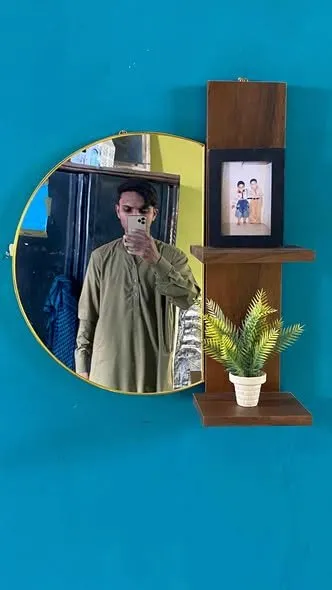 Mirror with Shelf wall hanging - photo 2