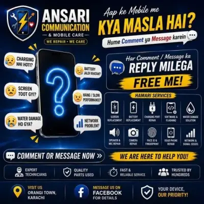 📱 Mobile Repair Services | Ansari Communication & Mobile Care in Orangi Town | Karachi Ads