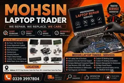 MOHSINLAPTOPTRADERS, service Home & office repair service your computer & laptop nead repairing