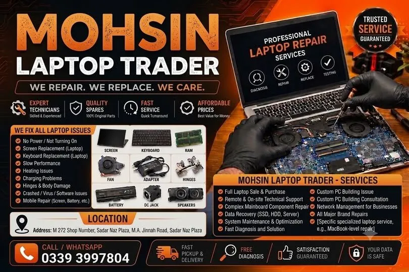 MOHSINLAPTOPTRADERS, service Home & office repair service your computer & laptop nead repairing - photo 1