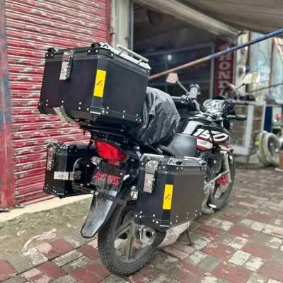 Motorcycle aluminum panniers/top box For Sale in Gulistan-e-Jauhar | Karachi Ads