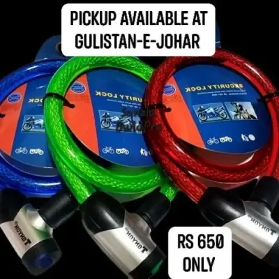 Motorcycle Bike Wire Lock Heavy Duty | Premium Quality & Durability