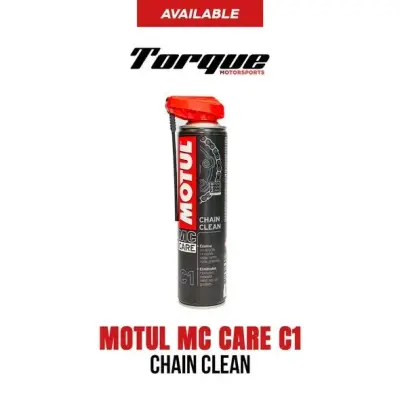 Motul MC Care C1 Chain Clean and C2 Chain Lube Road