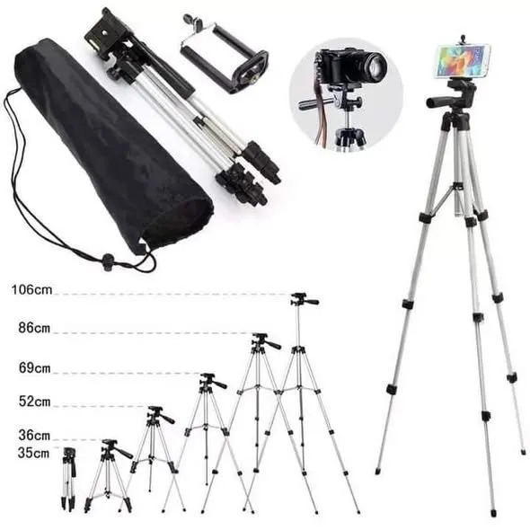 Multi-function Portable Aluminum Alloy 3110 Tripod for Camera DSLR Mobile Phone Live Selfie Stand - photo 2