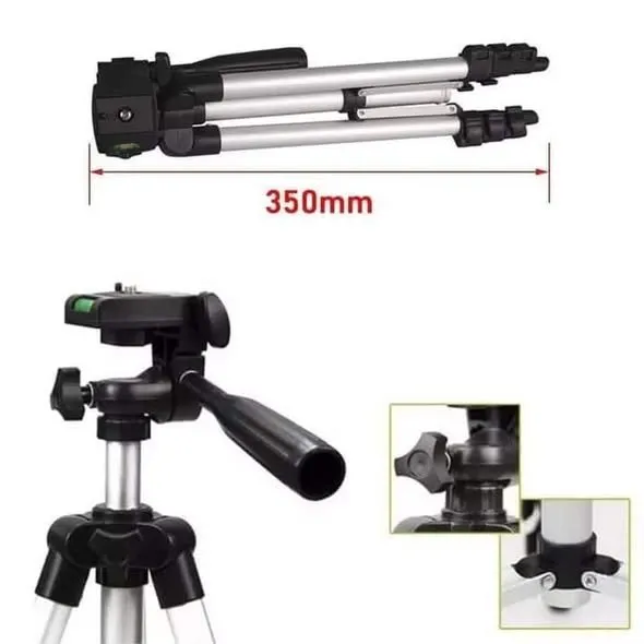 Multi-function Portable Aluminum Alloy 3110 Tripod for Camera DSLR Mobile Phone Live Selfie Stand - photo 3