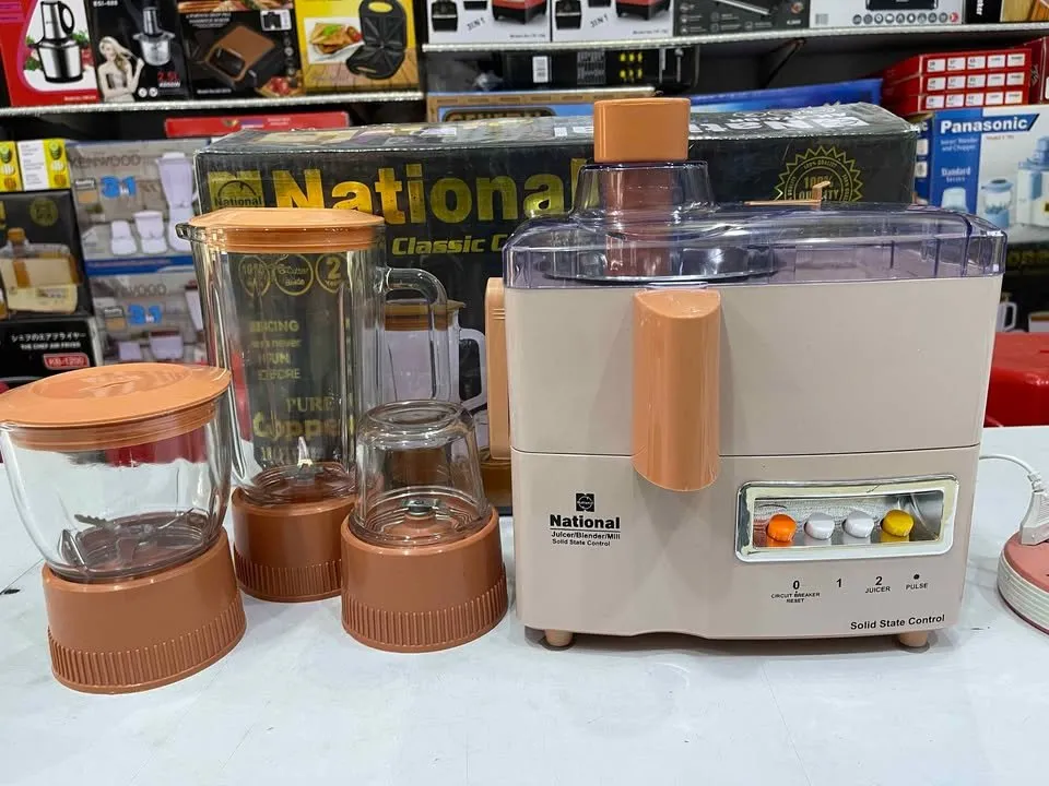 National Juicer Blender Grinder Set 4in1 Shisha Parts Steel Blades Guaranteed Result for Sale in Korangi, Karachi - photo 6