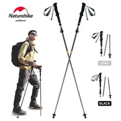 Naturehike Gale Pro 5-Section Trekking Pole Carbon Fiber Aluminum Alloy 2pcs Set For Sale in New Karachi | Karachi Ads