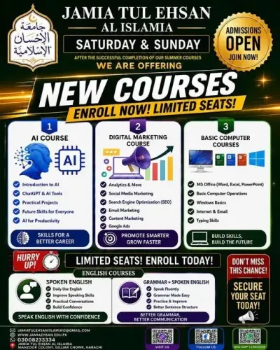 NEW COURSES | ADMISSIONS OPEN