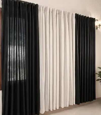 New curtains. A set of 3 panels