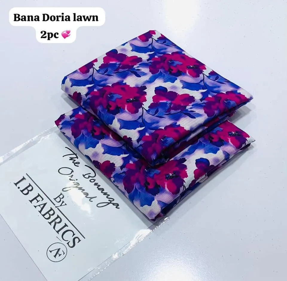 NEW VOLUME BANA DORIA LAWN TWO PIECE For Sale in Gulistan-e-Jauhar | Karachi Ads - photo 2