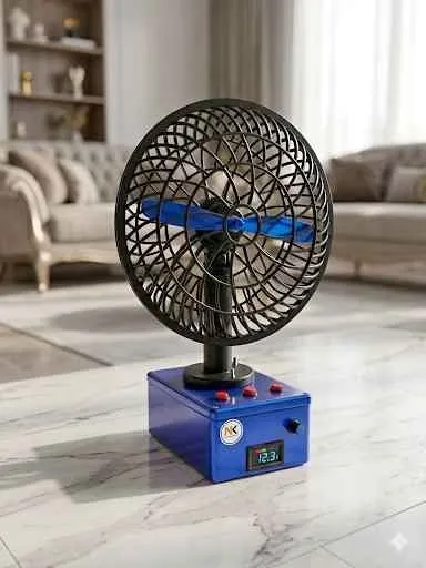 NK Rechargeable Table Fan with Digital Display β 12V DC Fan for Sale in Baldia Town, Karachi - photo 1