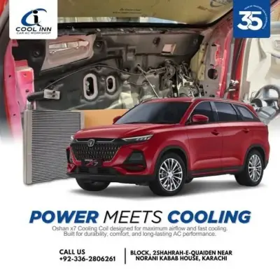 Oshan X7 Cooling Coil Replacement – Expert Car AC Service in Karachi