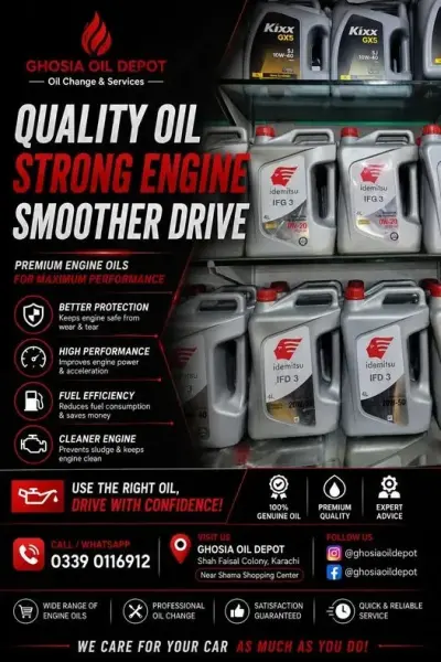 Our premium engine oils help you enjoy: For Sale in Shah Faisal Colony | Karachi Ads