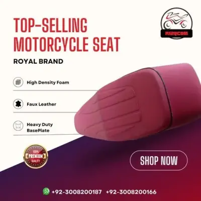 Our Royal Bike Seats (Maroon color)! 🏍