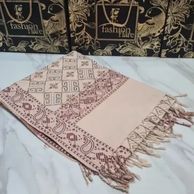 Pashmina Embroidered Winter Shawl | New Arrival