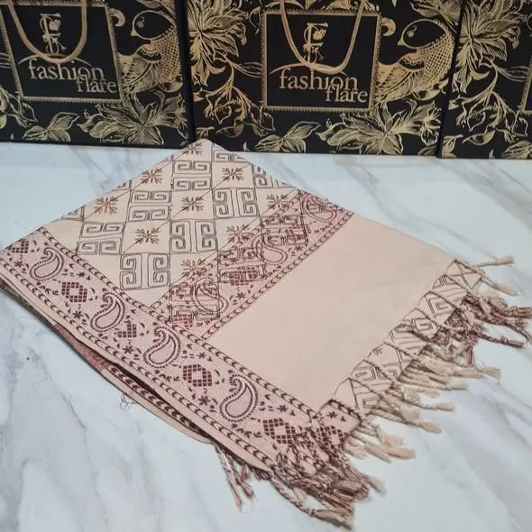 Pashmina Embroidered Winter Shawl | New Arrival - photo 1
