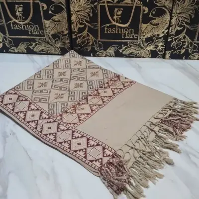 Pashmina Embroidered Winter Shawl | New Arrival - photo 3