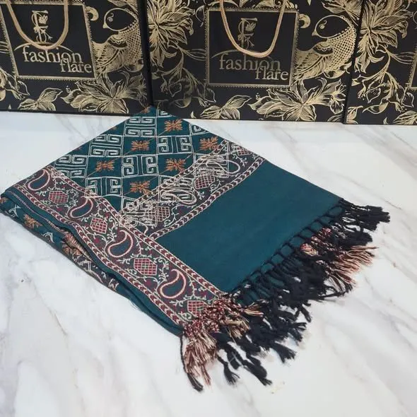Pashmina Embroidered Winter Shawl | New Arrival - photo 4
