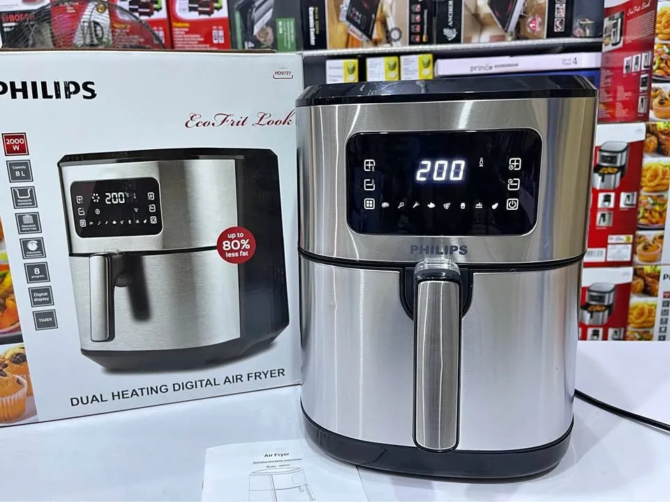 Philips Air Fryer 8 Litre Capacity Model # HD-9727 Dual Heavy Element Digital ITALY Lott for Sale in Korangi, Karachi - photo 1
