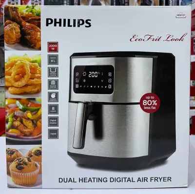 Philips Air Fryer 8 Litre Capacity Model # HD-9727 Dual Heavy Element Digital ITALY Lott for Sale in Korangi, Karachi - photo 10