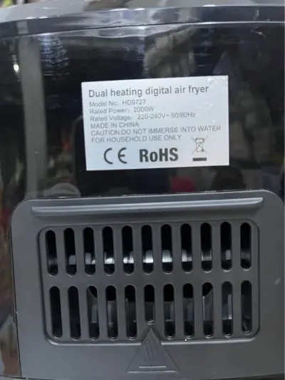 Philips Air Fryer 8 Litre Capacity Model # HD-9727 Dual Heavy Element Digital ITALY Lott for Sale in Korangi, Karachi - photo 7