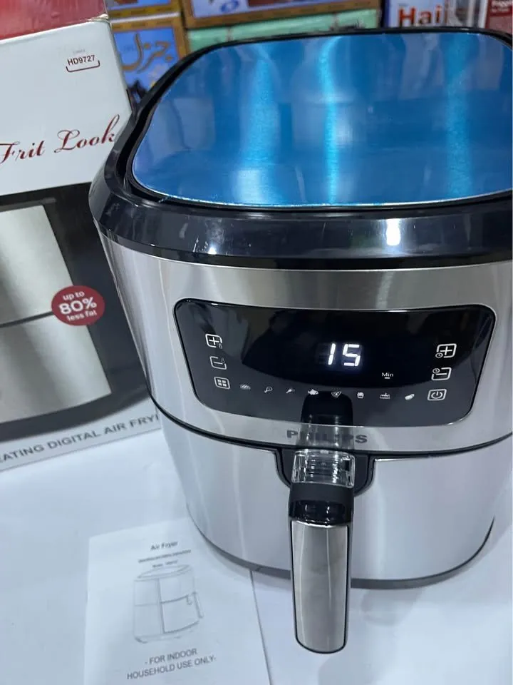 Philips Air Fryer 8 Litre Capacity Model # HD-9727 Dual Heavy Element Digital ITALY Lott for Sale in Korangi, Karachi - photo 8