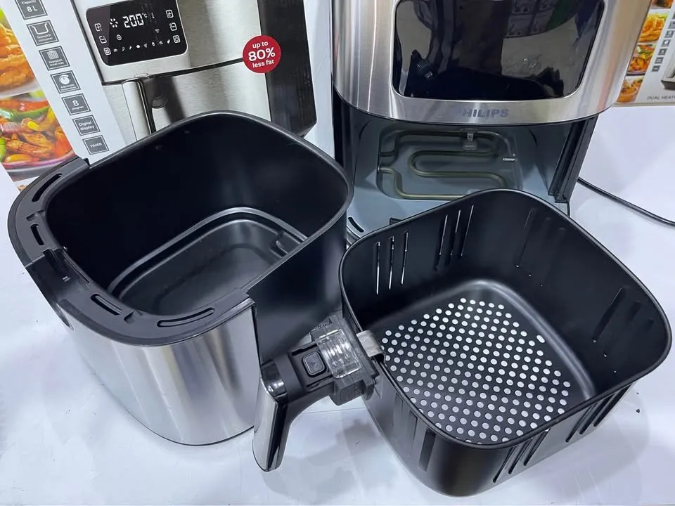 Philips Air Fryer 8 Litre Capacity Model # HD-9727 Dual Heavy Element Digital ITALY Lott for Sale in Korangi, Karachi - photo 9
