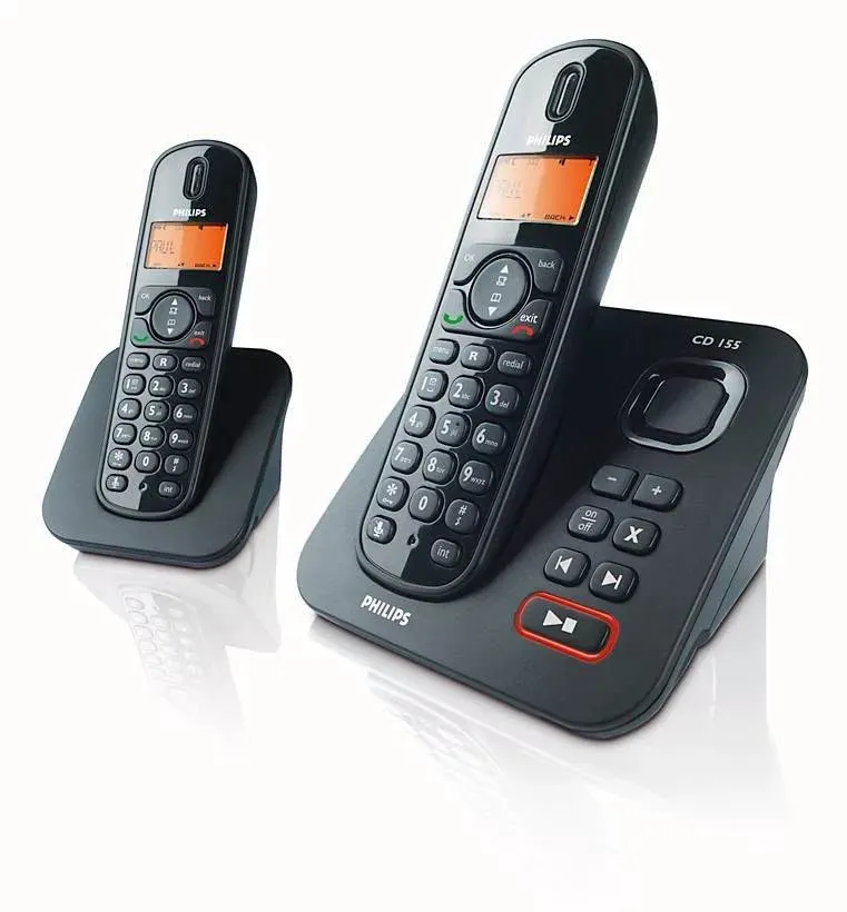 Philips CD155 DUO Cordless Telephone System - photo 2