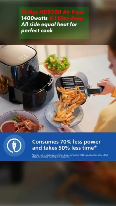 Philips HD9200 Air fryer for Sale in Gulshan-e-Iqbal, Karachi - photo 2