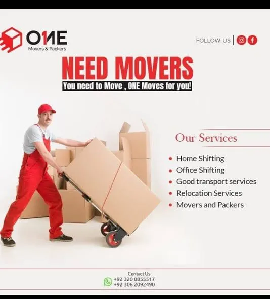 🚨 Planning to change your house? Let ONE Movers do all the hard work for you! 📦🚚 in Gulistan-e-Jauhar | Karachi Ads - photo 1