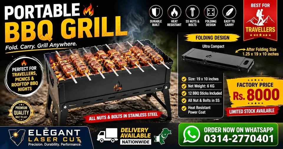 Portable BAR B Q GRILL for Sale in Saddar, Karachi - photo 1