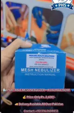 PORTABLE MESH NEBULIZER AVAILABLE!