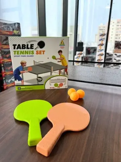 Portable Table Tennis Set with Adjustable Retractable Net