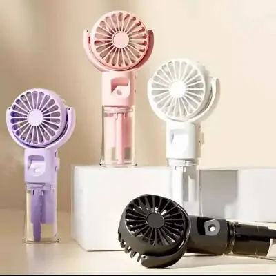 Portable Water Mist Fan Mini USB Charging 4 Gears for Sale in Saddar, Karachi