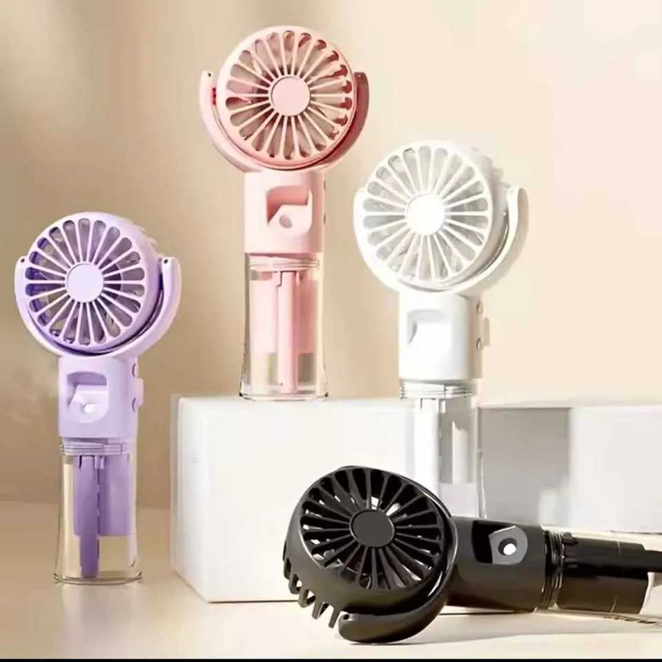 Portable Water Mist Fan Mini USB Charging 4 Gears for Sale in Saddar, Karachi - photo 1