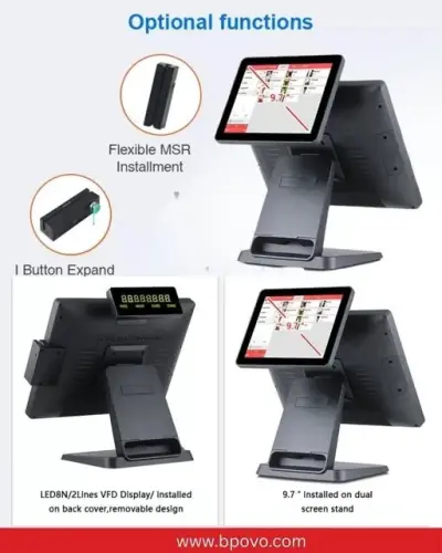 POS System Touch Screen 15.6 Inch 8th Gen BPOVO BO-A3
