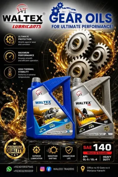 Power Every Rotation with WALTEX Gear Oils For Sale in New Karachi | Karachi Ads