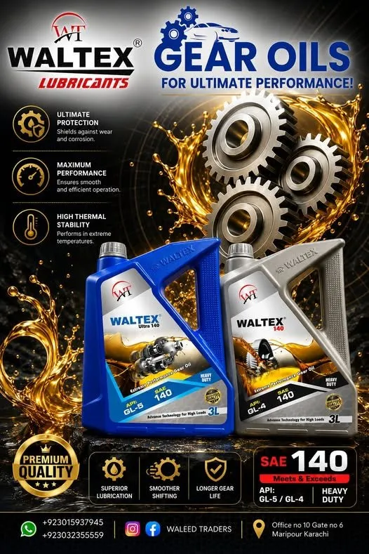 Power Every Rotation with WALTEX Gear Oils For Sale in New Karachi | Karachi Ads - photo 1