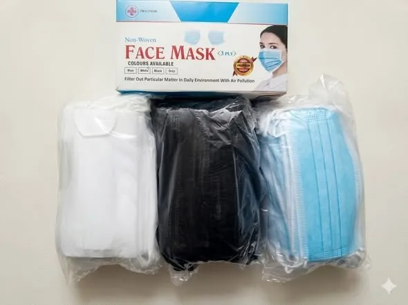 Premium 3-Ply Disposable Face Masks - photo 4