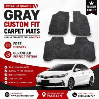 🖤 PREMIUM GRAY COLOR CARPET FLOOR MATS NOW IN STOCK! For Sale in Karachi - Hyderabad Motorway | Karachi Ads