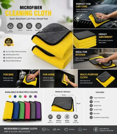 Premium Microfiber Cleaning Cloth