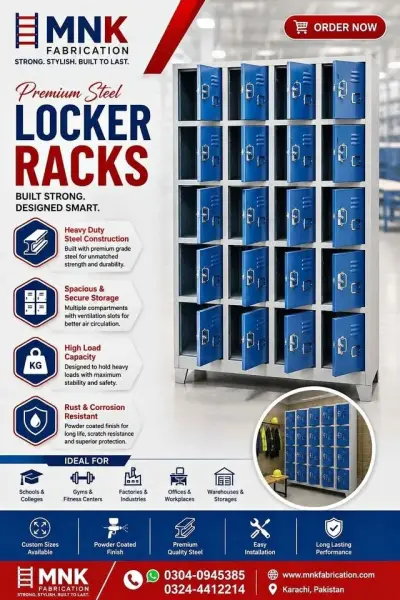 Premium Steel Locker Racks – Strong, Secure & Built to Last!